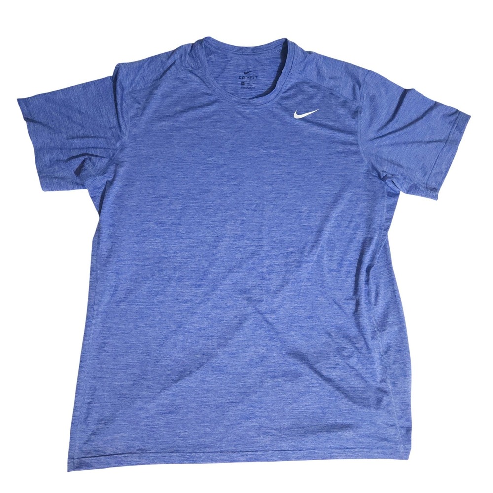 Nike Dri-FIT Mens XXL Blue Heathered Short Sleeve Training T-Shirt